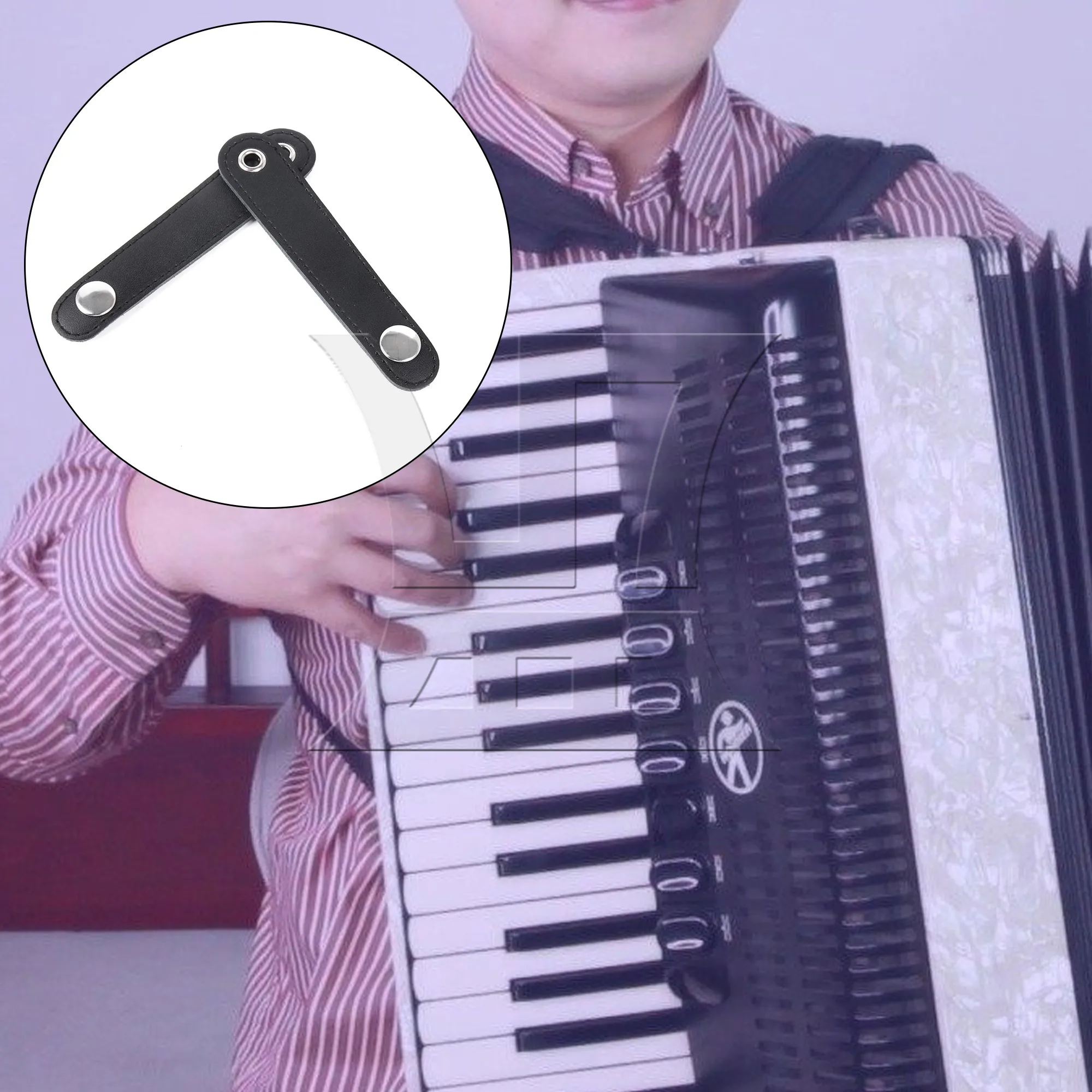 Yibuy 6 шт. черные кожаные регулируемые ремни-аккордеон 10 см с пряжками