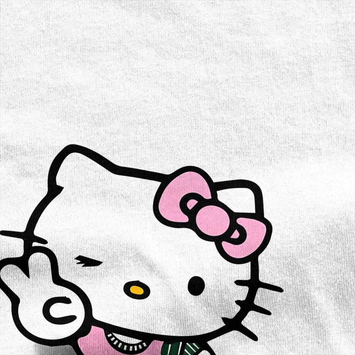 Hello Kitty T-Shirt Summer Y2K Funny T Shirts Cotton Harajuku Tshirt For Men's Short Sleeve Loose Top Tees