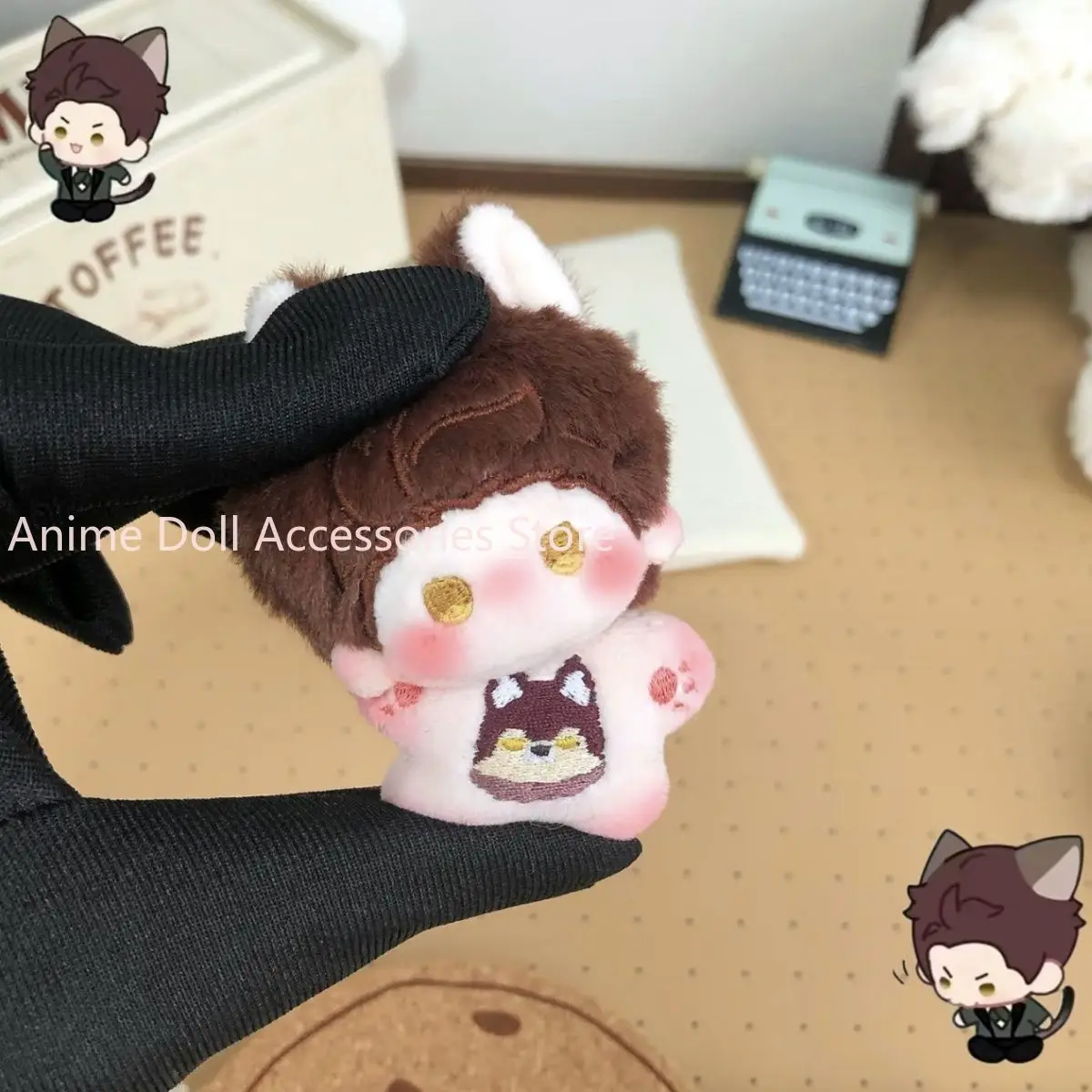 Peluche de 5CM de Anime Love and Deepspace Valko, Figura de Peluche Kawaii de Dibujos Animados, Colgante para Bolsa, Regalos de Cumpleaños