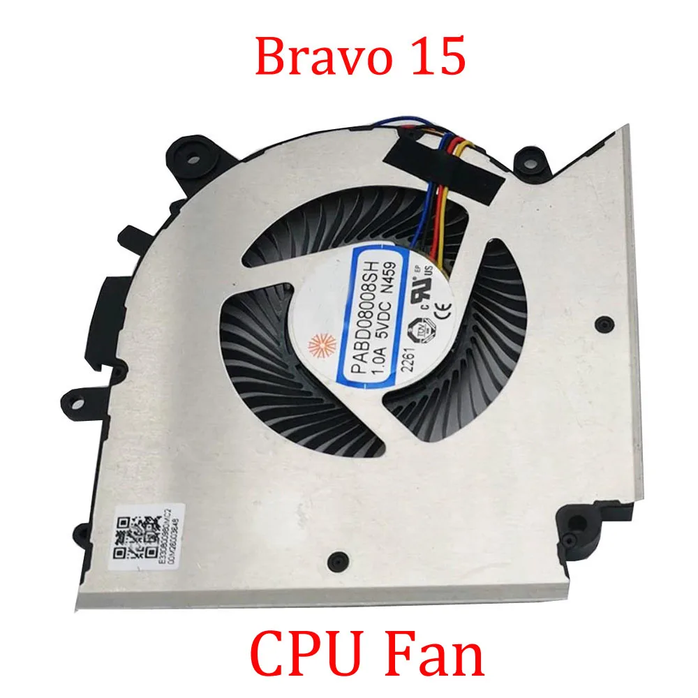 Laptop CPU GPU Fan For MSI Bravo 15 B5D B5DD B5E B5ED B5ED-020US MS-158K New