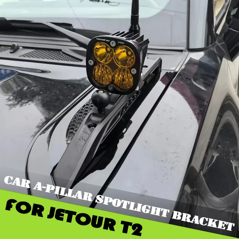 

Car A-pillar Spotlight Bracket Fit for Jetour Traveller T2 2023 2024 2025 Modified CNC Finishing Spotlight Bracket Accessories