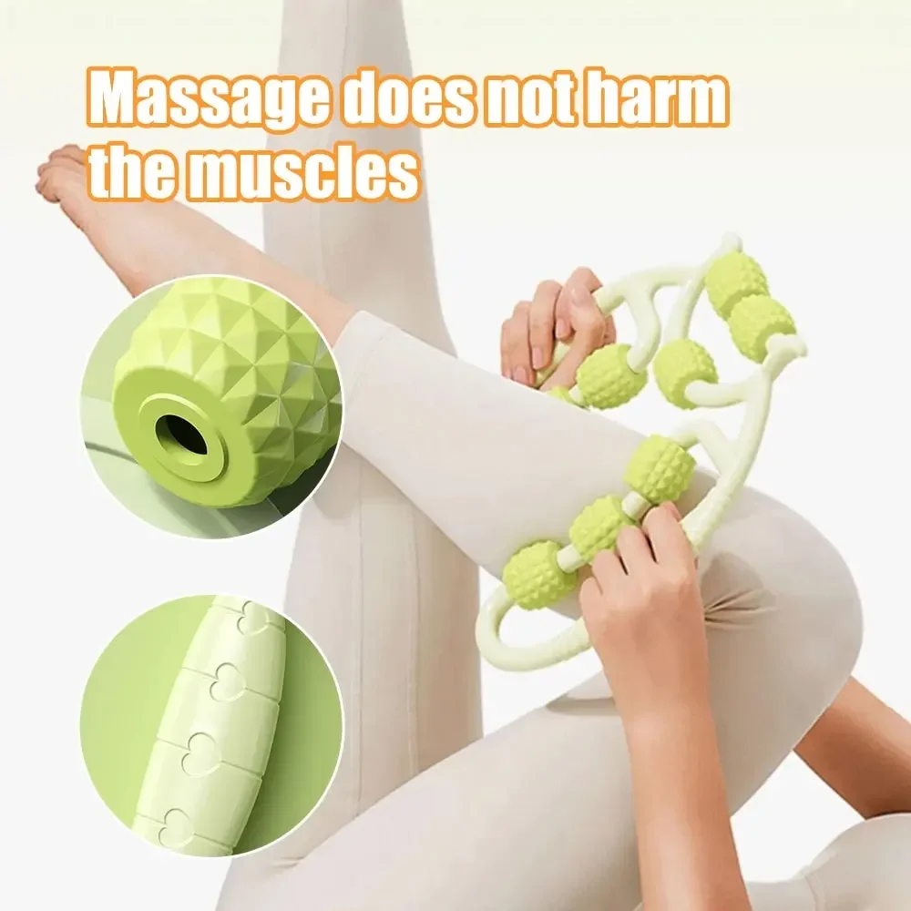 Artefact amincissant pour les jambes, rouleau de Massage circulaire à 12 cartouches pour la Relaxation musculaire, étirements, équipement de serrage pour les jambes de Yoga