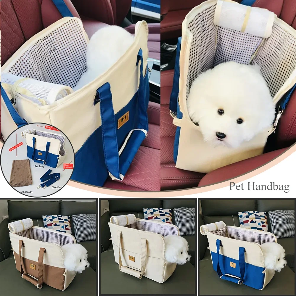 

3PCS Small Pets Carrier Portable Dog Bag Pet Cat Shoulder Handbag Car Seat Safe Travel Chihuahua Dog Supplies Pet Accessories