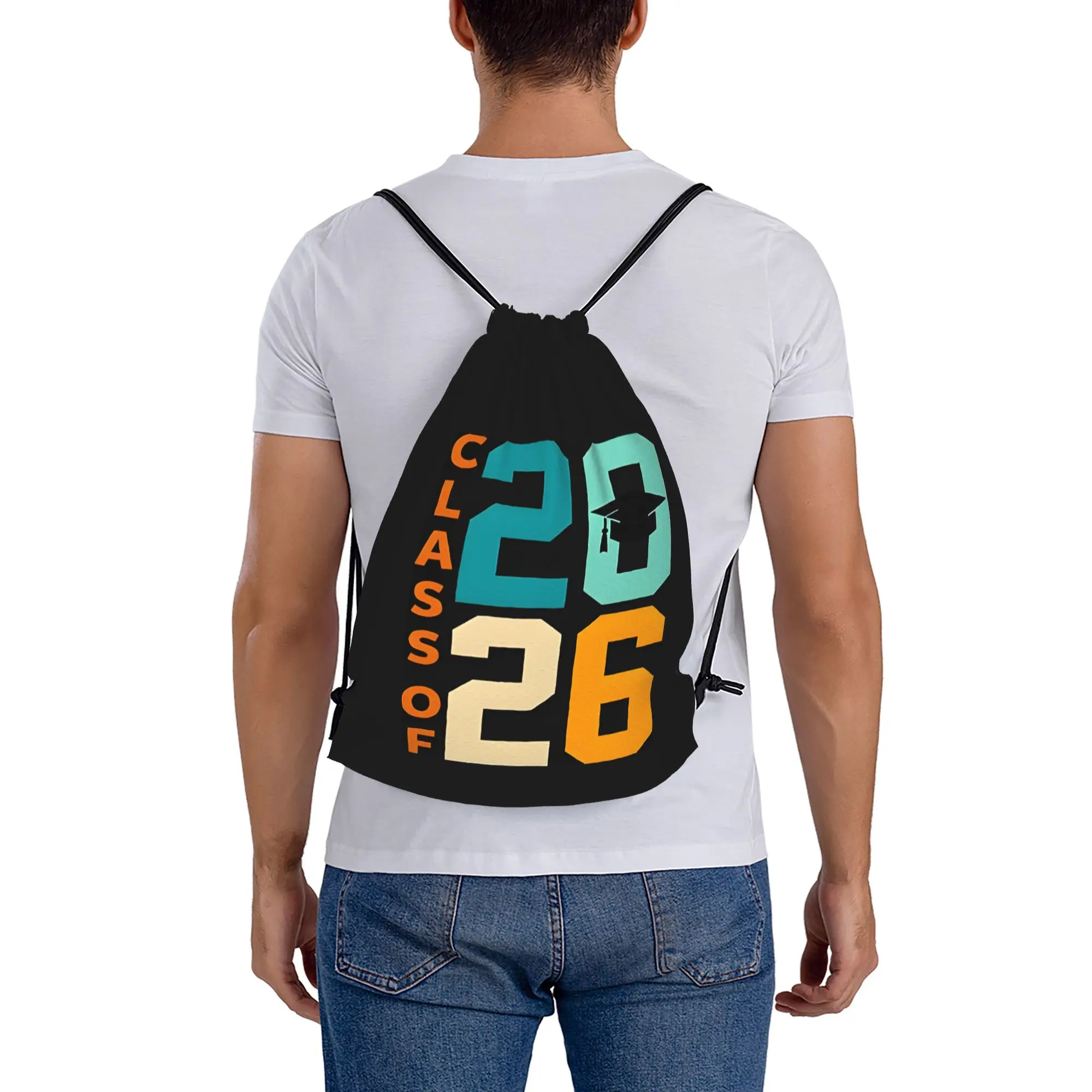 Back To School Class Of 2026 Graduation Gifts Graduation in 2026 Portable Sports Riding Backpack Gym Shoes Drawstring Bags