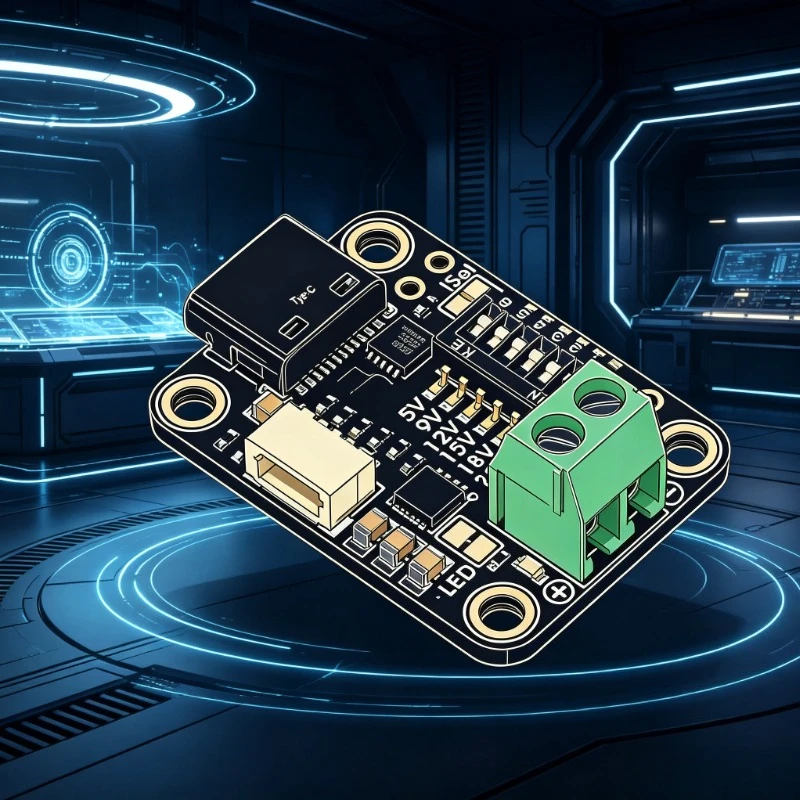 5991 USB Type C Power Delivery Dummy - I2C or Switchable - HUSB238 - STEMMA QT / Qwiic
