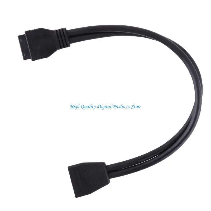 U2JE耐久性USB 19pin拡張コードUSB 19pin 20pinゲーマーおよびコンピューターメインボード電源用男性女性コンバーター