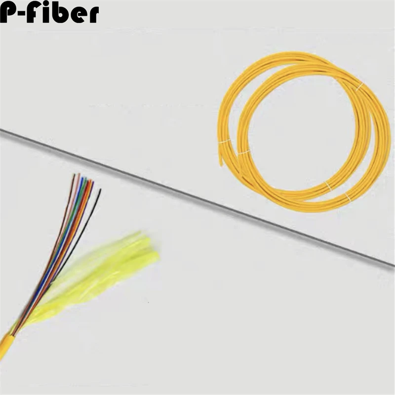 100mtr 48 cores bundle optical fiber cable SM G652D G657A indoor cable single mode flexible yellow 48Core 48C