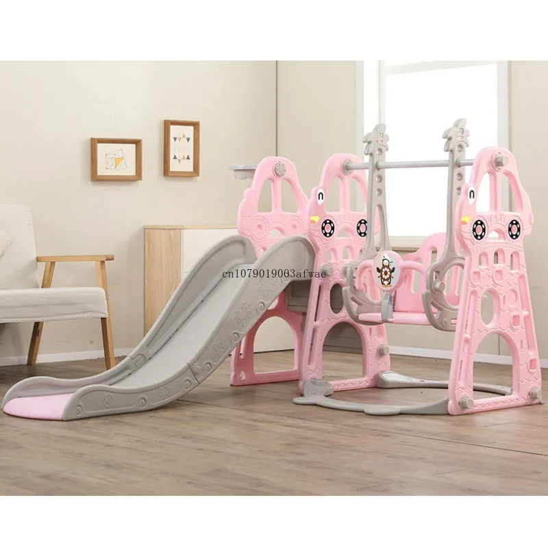 Jouet multifonctionnel pour enfants, combinaison de balançoire coulissante, accessoire d'escalade pour bébé, aire de jeux intérieure, jouets coulissants en forme de voiture pour enfants