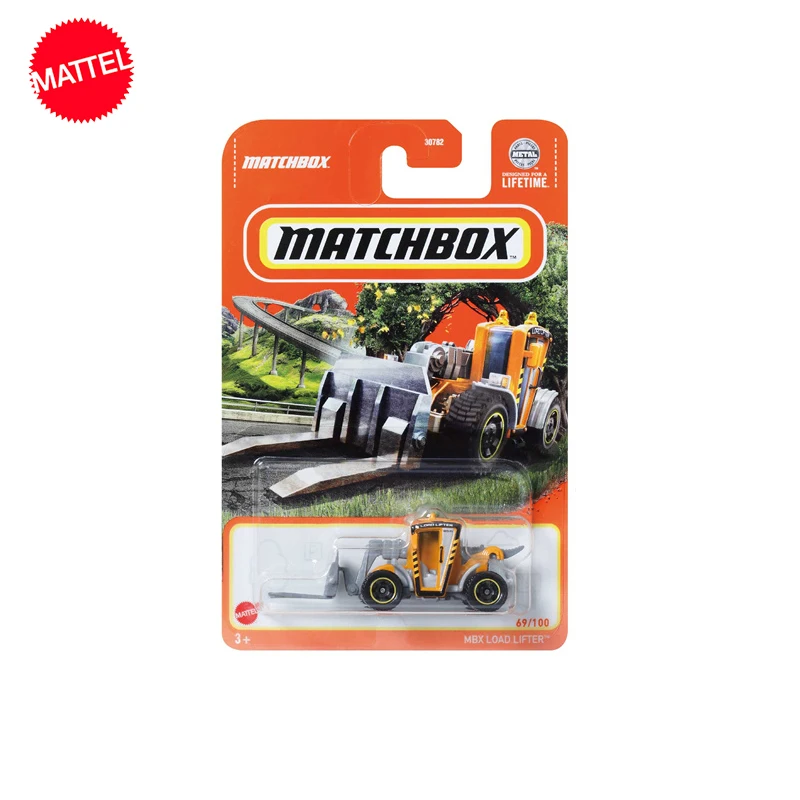 Original Matchbox Car Mattel Toys 30782 1/64 Metal Diecast MBX Load Lifter modello di veicolo giocattolo per ragazzi collezione regalo di compleanno