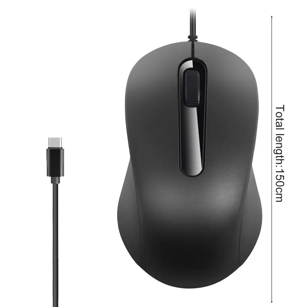 Usb-c Type-c Wired Gaming 1000dpi Usb-c Compatible Pc Laptop Accessories Compact Design Usb C Wired with Dpi Adjustment