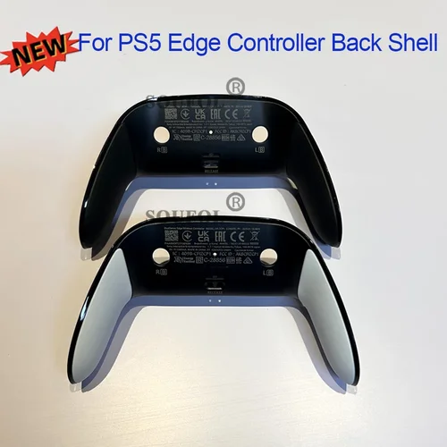 Imagen 1 del producto Negro blanco para PS5 Edge Gamepad cubierta trasera reemplazo antideslizante controlador para carcasa para funda protectora agarre mejorar
