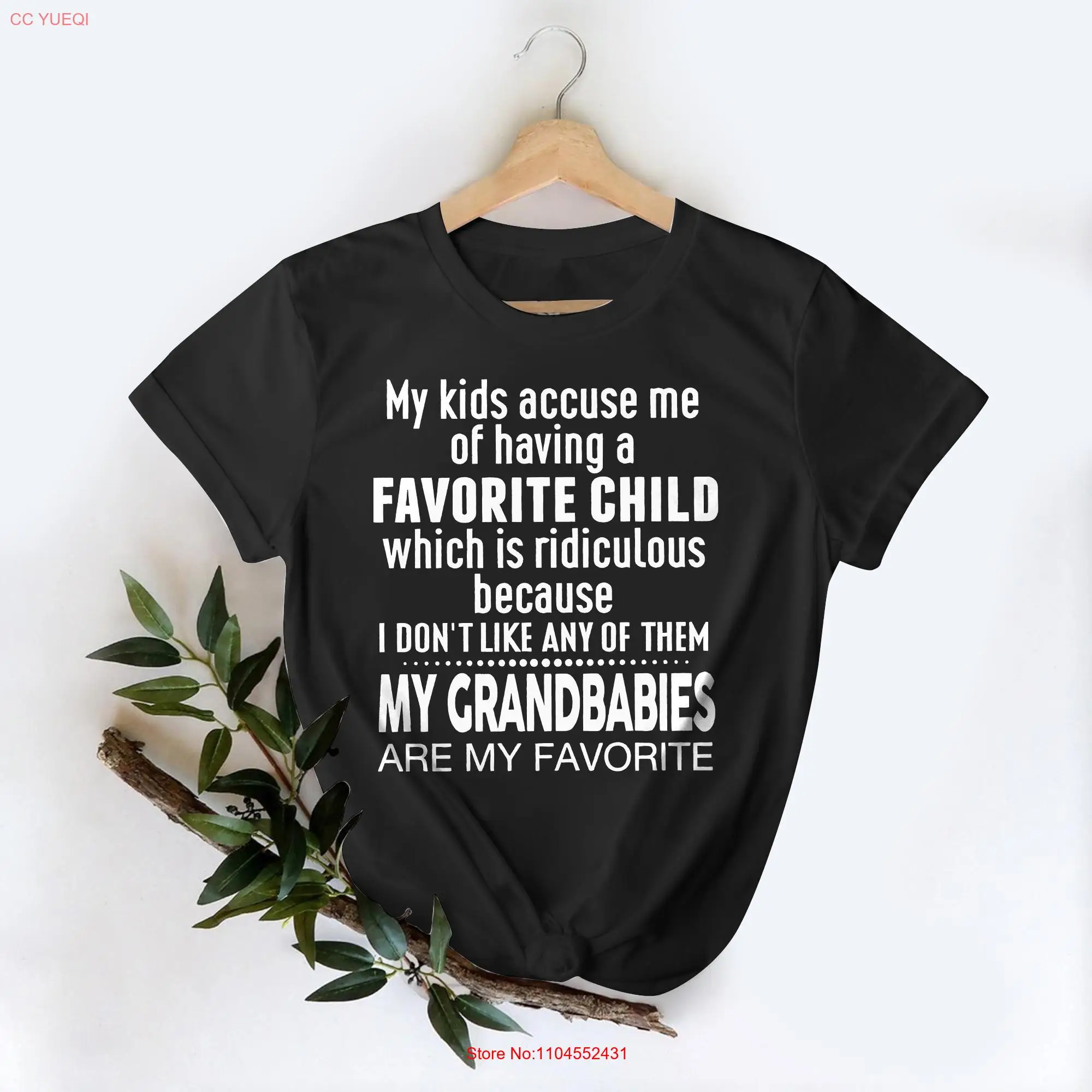 أطفال يهمني على وجود طفل مفضل تي شيرت مضحك الأسرة الفكاهة الآباء نكتة الأبوة والأمومة هدية #1