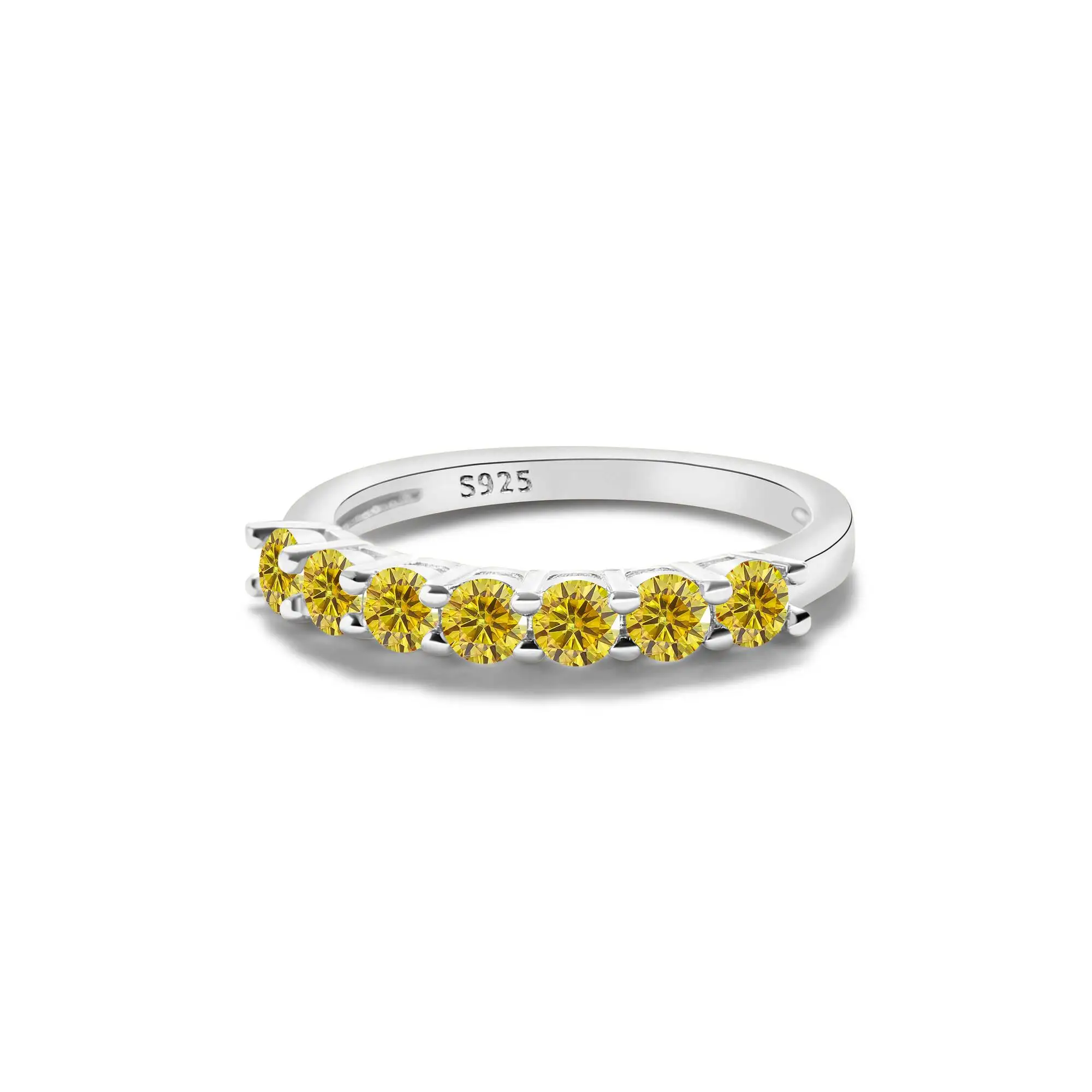 1,0 Karat Königsblau Farbe Moissan ite Ring Sterling Silber massiv Gelbgold Farbe Hochzeit Verlobung ringe für Frauen – Detail 14
