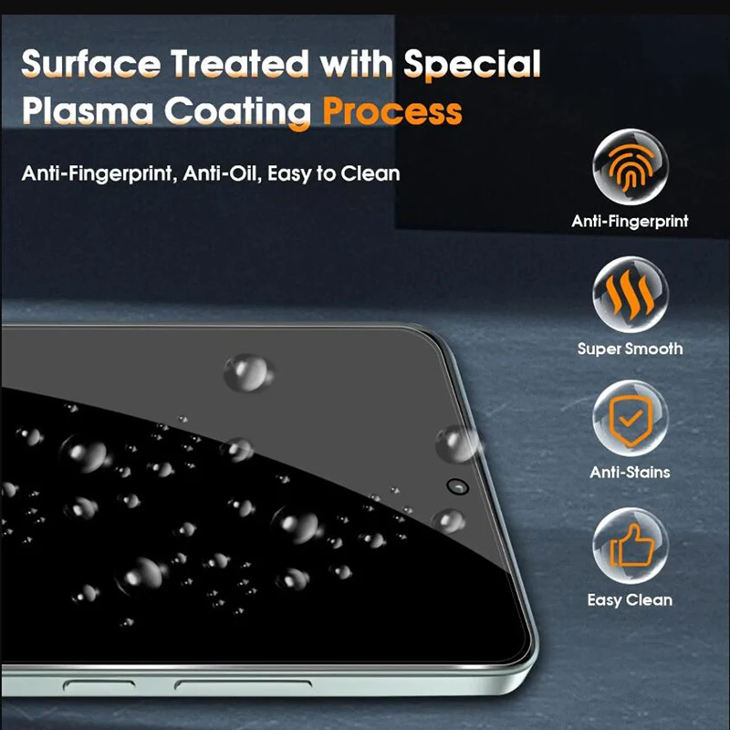 4Pcs Anti-Spy Glass Film Xiaomi Redmi A4 Glass Redmi A4 Privacy Screen Protector Film Redmi A4 Tempered Glass