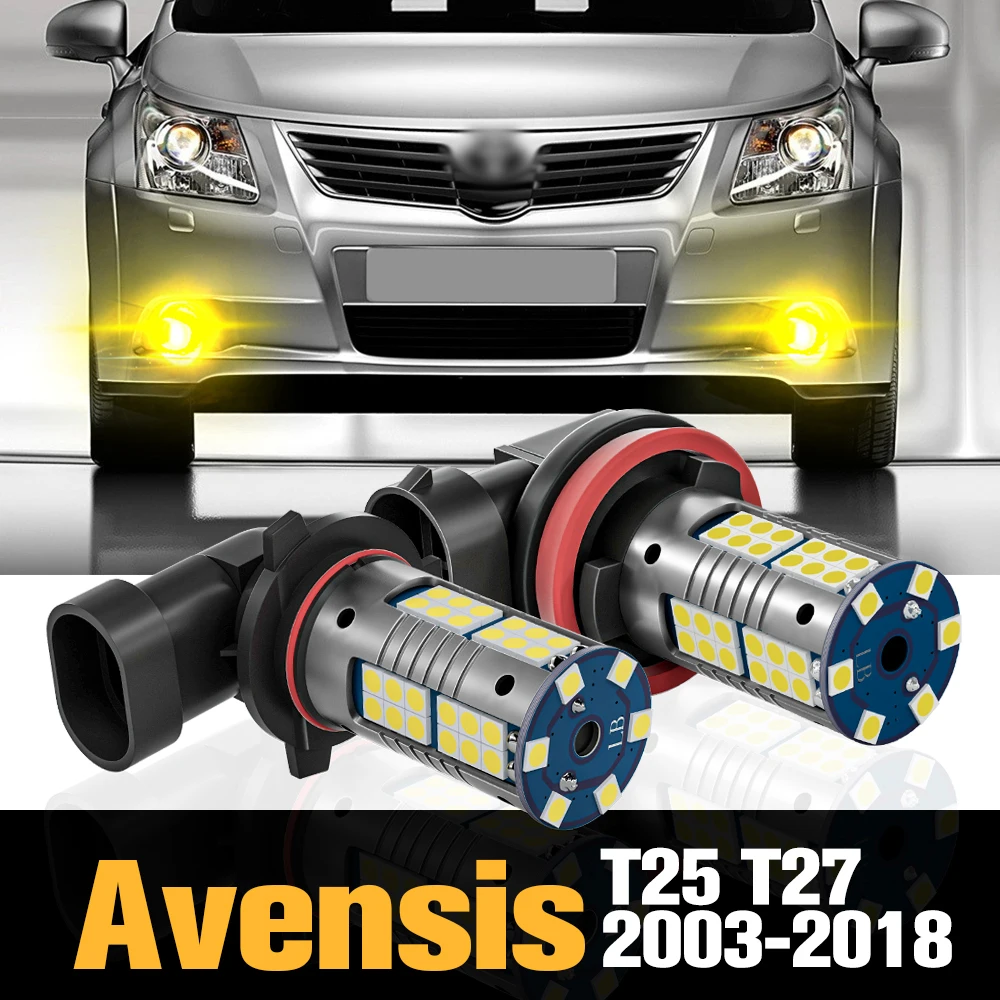 

2pcs Canbus LED Fog Light Lamp Accessories For Toyota Avensis T25 T27 2003-2018 2004 2009 2010 2011 2012 2013 2014 2015 2016