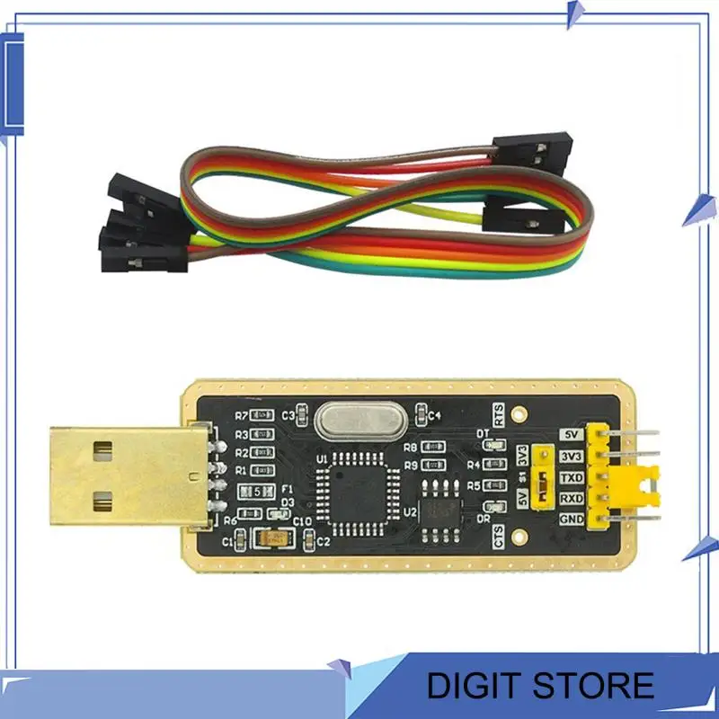 DIGIT-FT232 FT232BL FT232RL USB 2.0 ถึง TTL ดาวน์โหลดสาย Serial Board อะแดปเตอร์โมดูล 5V 3.3V สนับสนุน Win10 สําหรับ Arduino