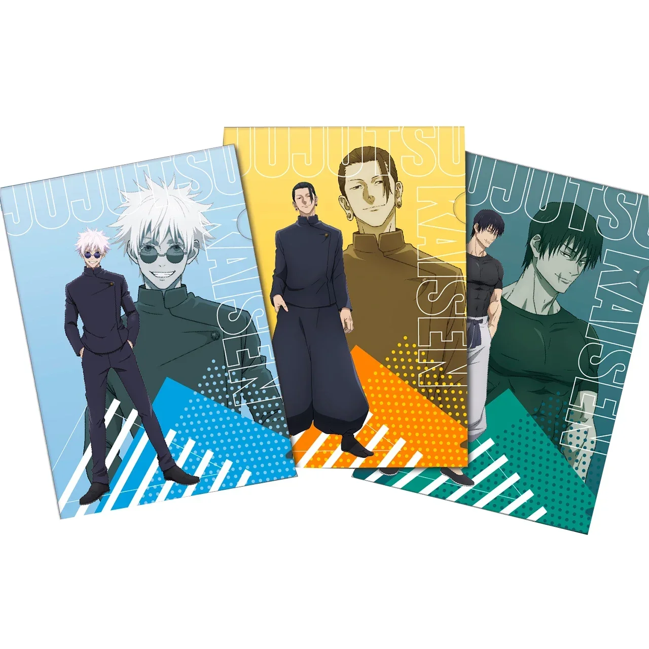 

Anime Jujutsu Kaisen Fushiguro Toji Geto Suguru Satoru Gojo Cosplay Learning Stationery Folder Paper File Accessorie Mascot Gift