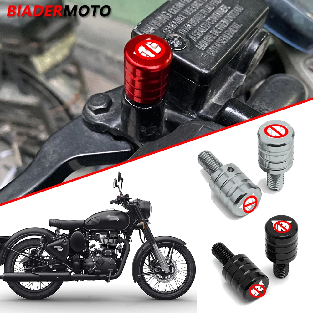 For Royal Enfield Bullet/Meteor/Classic 350 500 Interceptor 650 Continental GT 535 Himalayan 411 Mirror Hole Plugs Screws Bolts