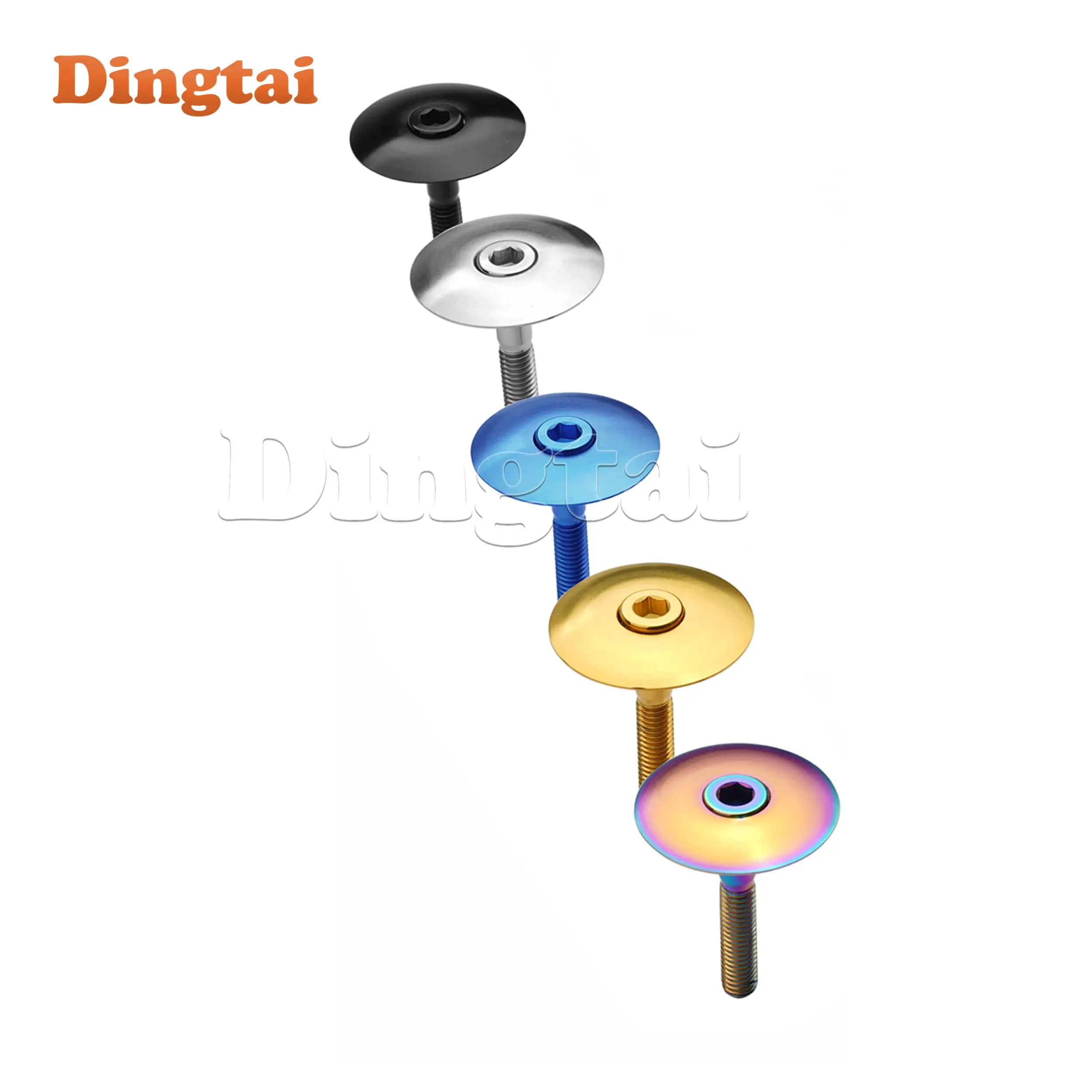 Dingtai Titanium  alloy top cover Square Screw with Washers for Bike Parts Fastener