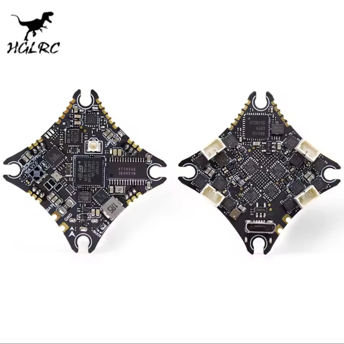 HGLRC SPECTER F411 10A 1-2S AIO Flight Controller ExpressLRS 2.4G Receiver 5.8Ghz 400mW Vtx for 65-85mm RC  FPV
