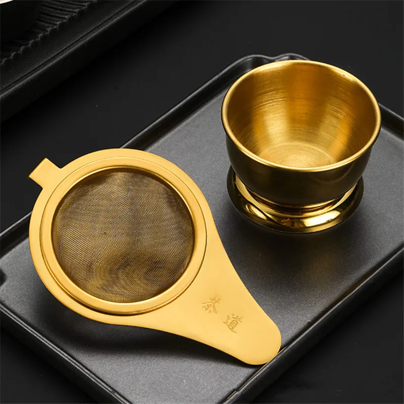 304 Stainless Steel Tea Strainer Set Japanese-style Tea Infuser Tea Filter Leaf Spice Strainer Kitchen Accessories