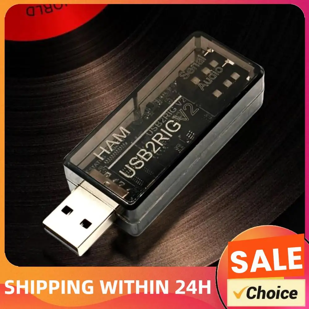 

USB2RIG V2 USB-аудиоадаптеры с поддержкой управления PTT, интерфейс звуковой карты, адаптер для любительской радиосвязи, совместимый с различными брендами радиостанций.