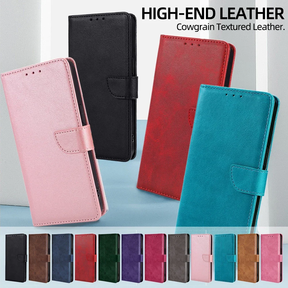 حافظة جلدية لهاتف سامسونج جالاكسي A17 5G جالاكسي A07 4G غطاء حماية مشبك مغناطيسي حافظة كتب قابلة للطي لهاتف سامسونج A17 A16 فتحات بطاقة