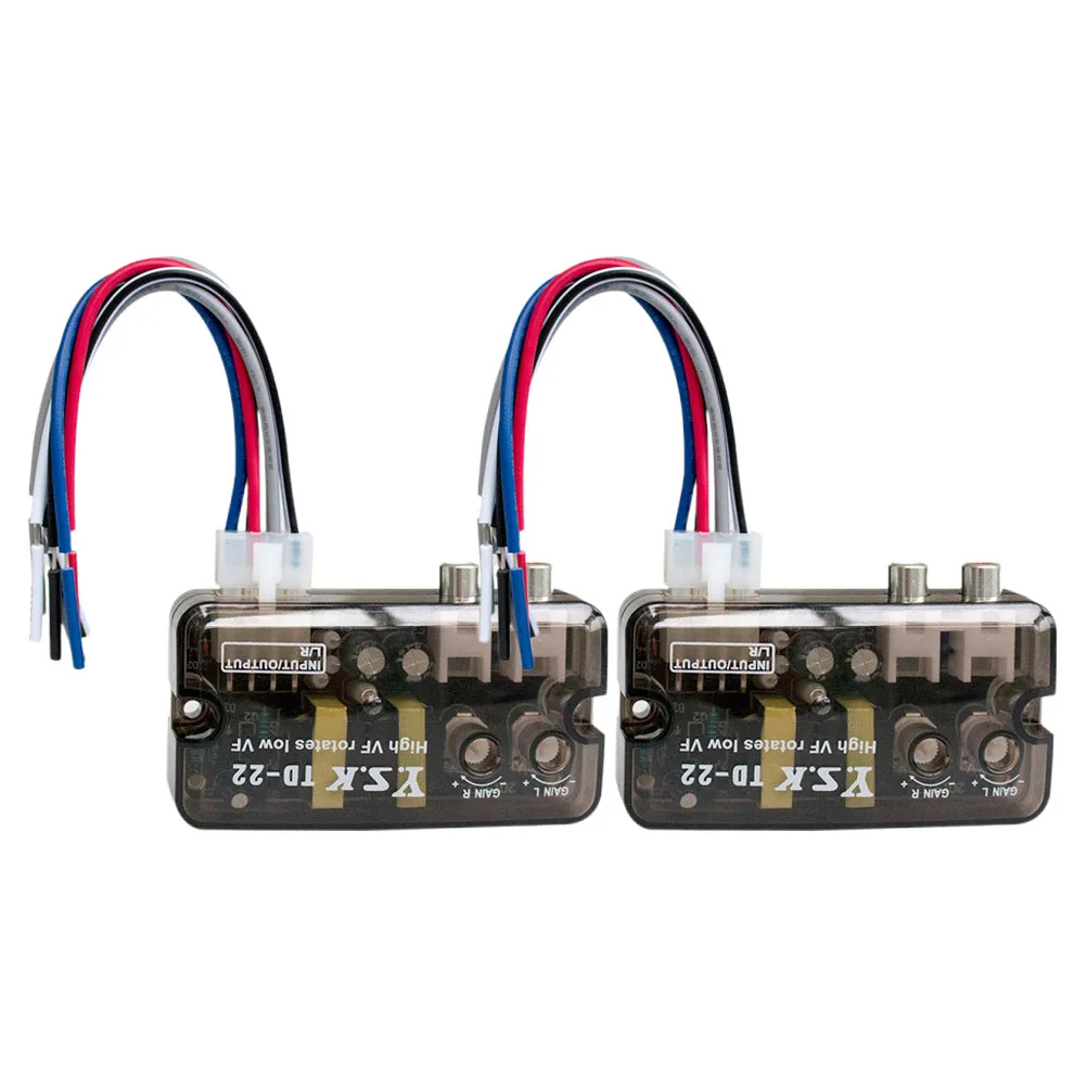 

Audio Converter Car Radio Amplifier High Low Frequency Adapter Line Bass Knob Speaker Transformer Audio Equipment