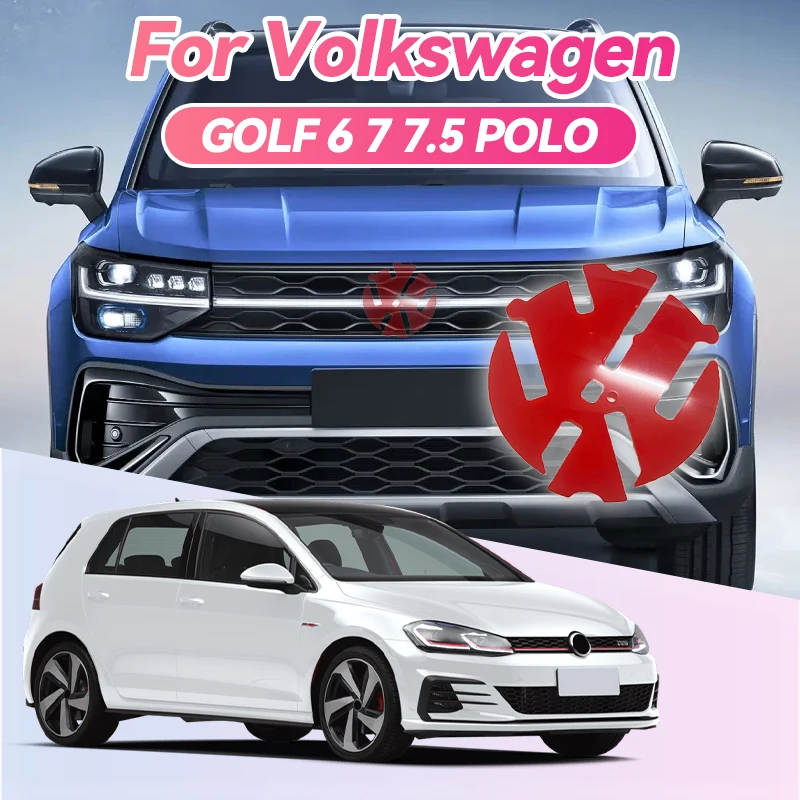 

2026 Лидер продаж для VOLKSWAGEN VW, 1 шт., 110 мм, черный/красный/белый задний логотип автомобиля, фон для гольфа 6/7/7,5/Polo/Passat/T-Roc/Arteon/Tiguan
