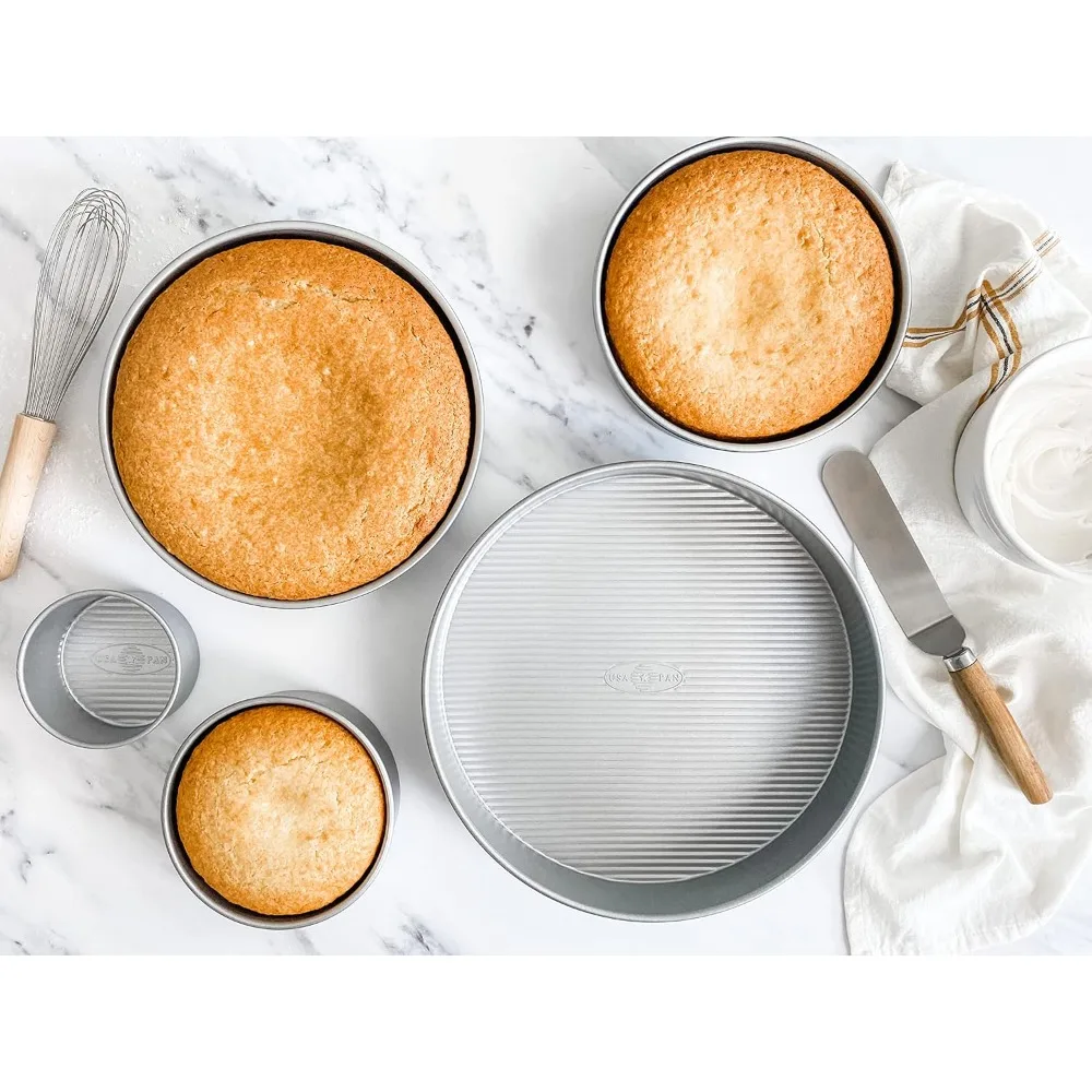 

Nonstick Round Cake Pan Set of 5 Tiered Cake Pans