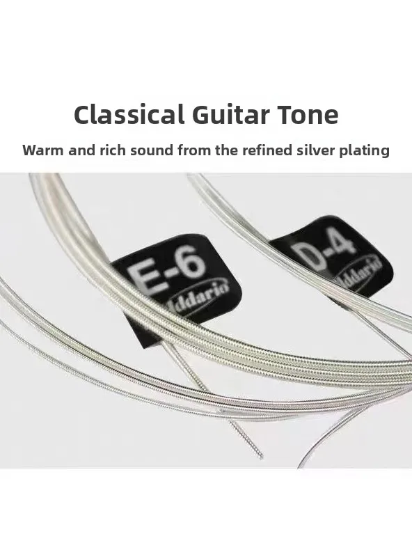 Daddario Nylon Classical Guitar Strings High Tension EJ45 EJ46 Set of 6 Guitar Accessories Standard Tension Guitar Strings - view 4