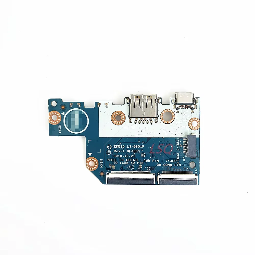 LS-G851P For Dell 11 3100 2-in-1 Chromebook Power and USB Daughterboard with Cable CN-0G61M2 G61M2 100% Test OK