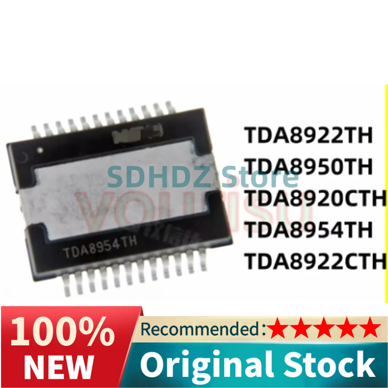 1Pcs/Lot TDA8954TH TDA8950TH TDA8922TH TDA8920CTH TDA8922CTH/N1 New Original Patch HSOP-24 Audio Power Amplifier Chip IC