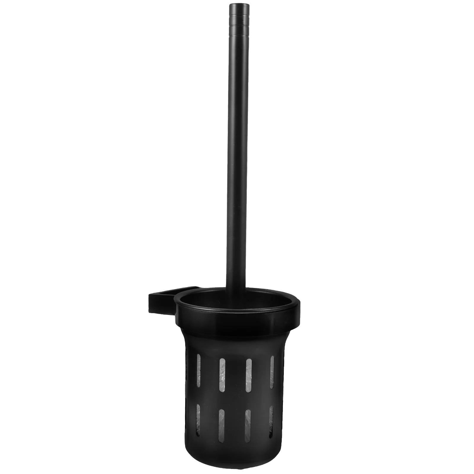 1 مجموعة 1 مجموعة الحائط فرشاة المرحاض حامل مقبض طويل الحمام تنظيف أداة دائم وعاء أسود الغسيل للاستخدام المنزلي المرحاض #1