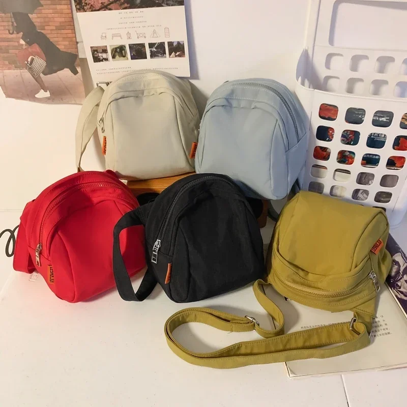 Canvas Zipper Crossbody Bags Ladies Bags on Sale 2023 High Quality Versatile Solid Purse Vintage High Capacity Satchels Bolsa