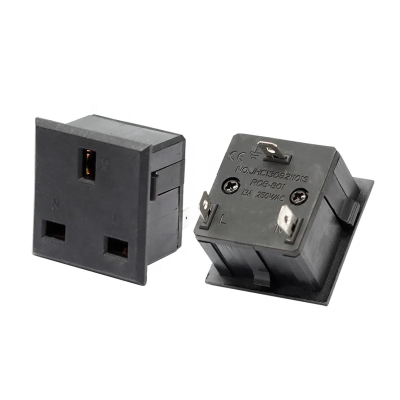 

13A British Standard Cabinet Socket small British three hole PDU card type power socket