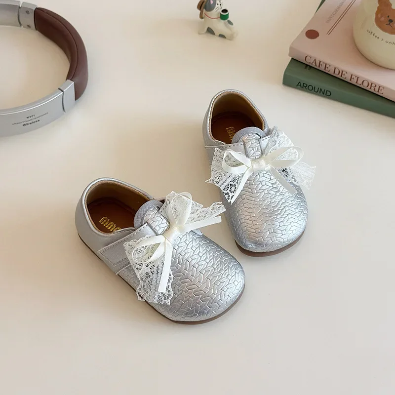 

Children Casual Leather Shoes for Girls 2025 Autumn New Fashion Korean Style Soft Bottom Anti-slippery Versatile Princess Shoes