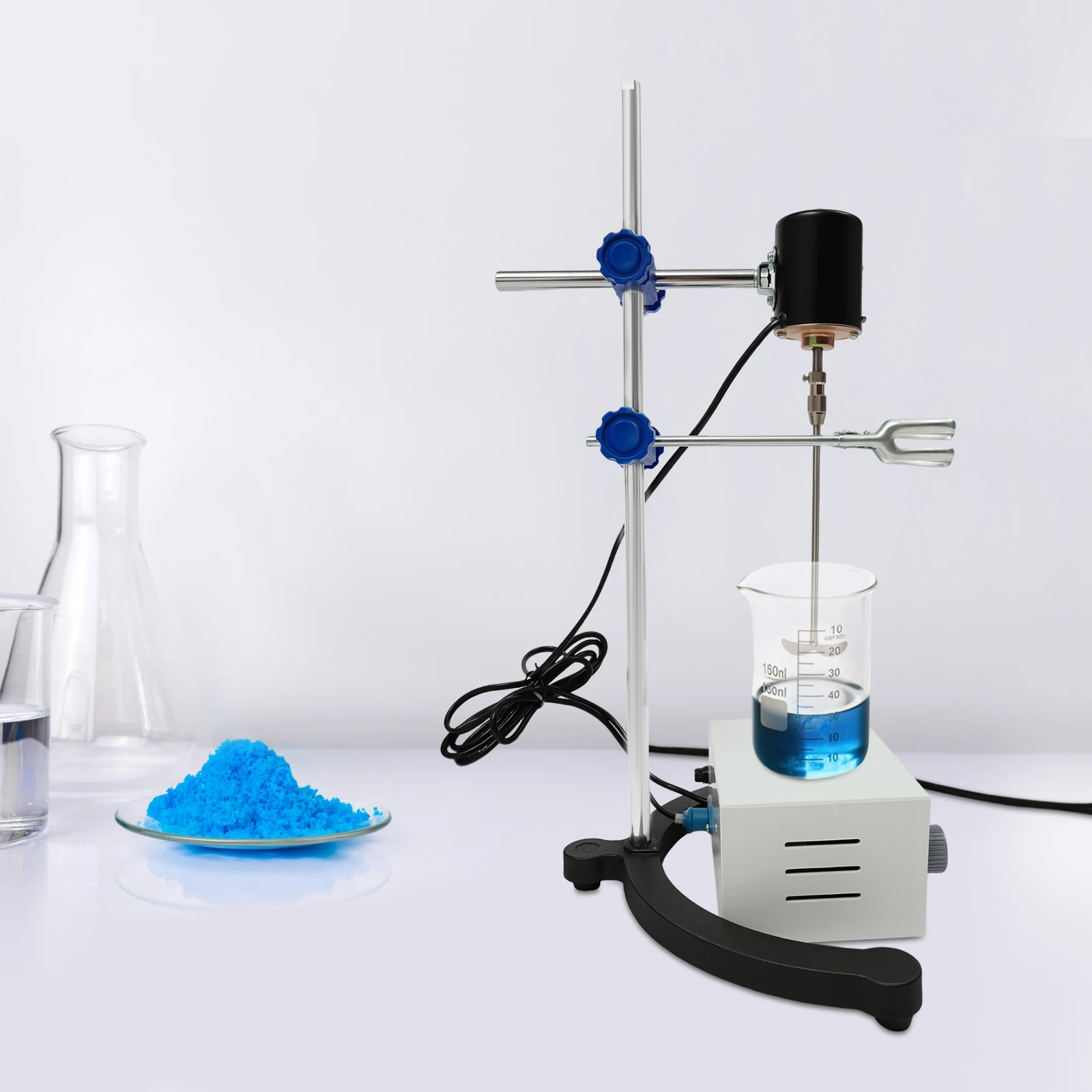 

100W Precision Booster Electric Mixer, Laboratory Electric Stirrer with 0-2800 RPM Speed & 2.64 Gal Capacity, Overhead Stirrer