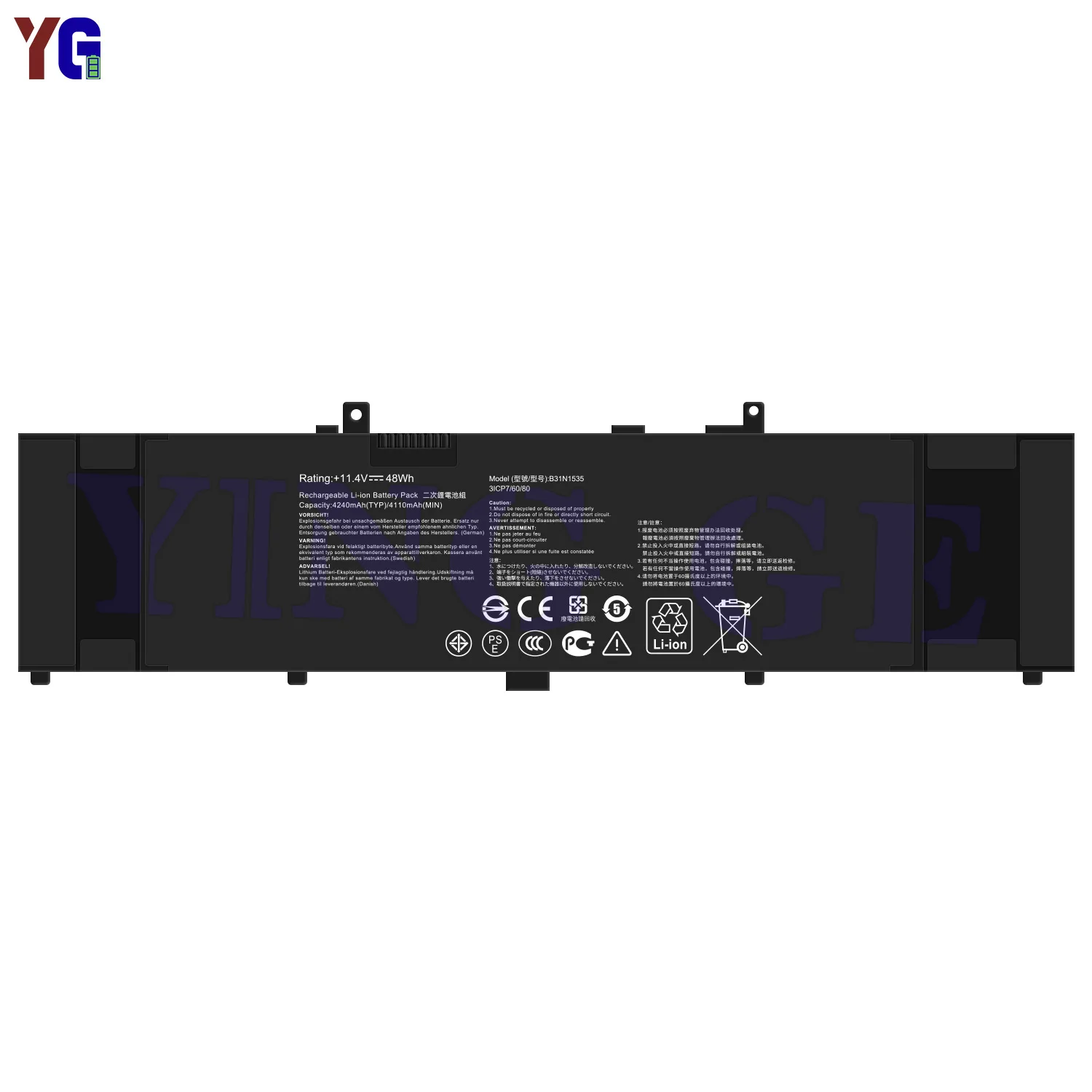 B31N1535 Laptop Battery Compatible For Asus ZenBook UX310 UX310UA UX310UQ UX310UF UX410 UX410UA UX3410UA UX410UQ U4000U U400UQ