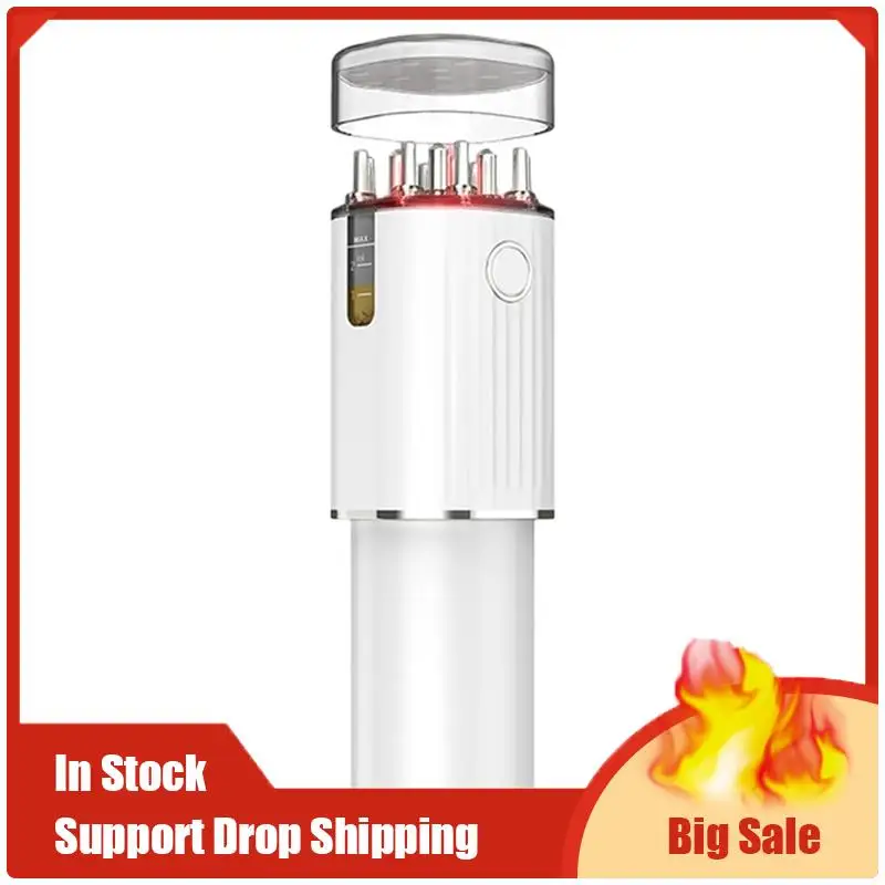 

Новый завод 3-в-1 вибрационный аппликатор для масла для волос, массажер для лечения волос, красные огни с хранением 70 мл, лечение волос, средство для роста