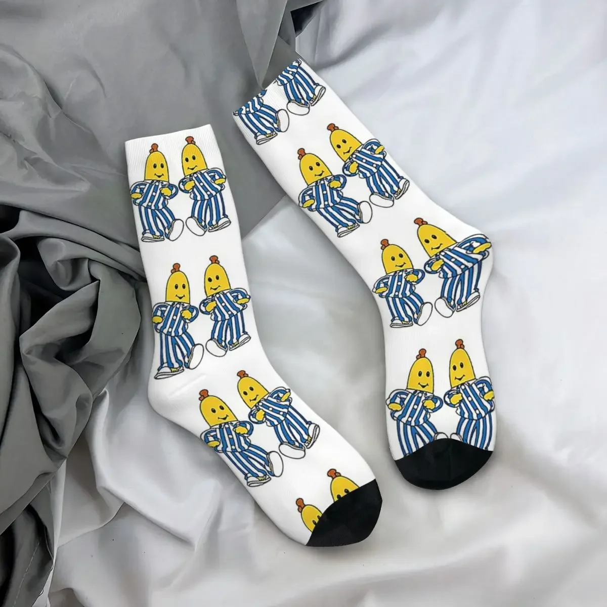 Bananen in Pyjamas beste Freund Socken Harajuku Schweiß absorbierende Strümpfe die ganze Saison lange Socken Zubehör Unisex Weihnachts geschenke