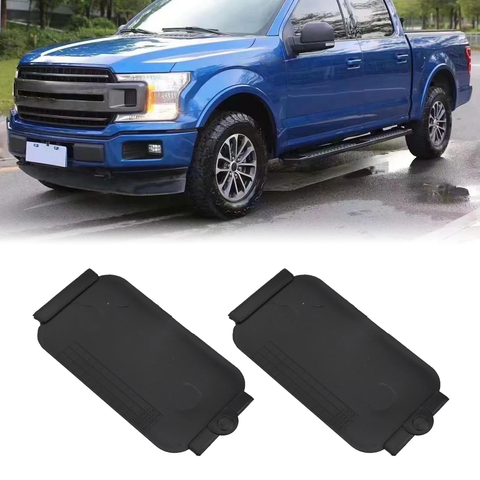 2 قطعة مجموعة من إدراج السكك الحديدية للسرير لشاحنات فورد 2015 2023 البلاستيك الهندسي يقدم حماية سرير شاحنة طويلة الأمد