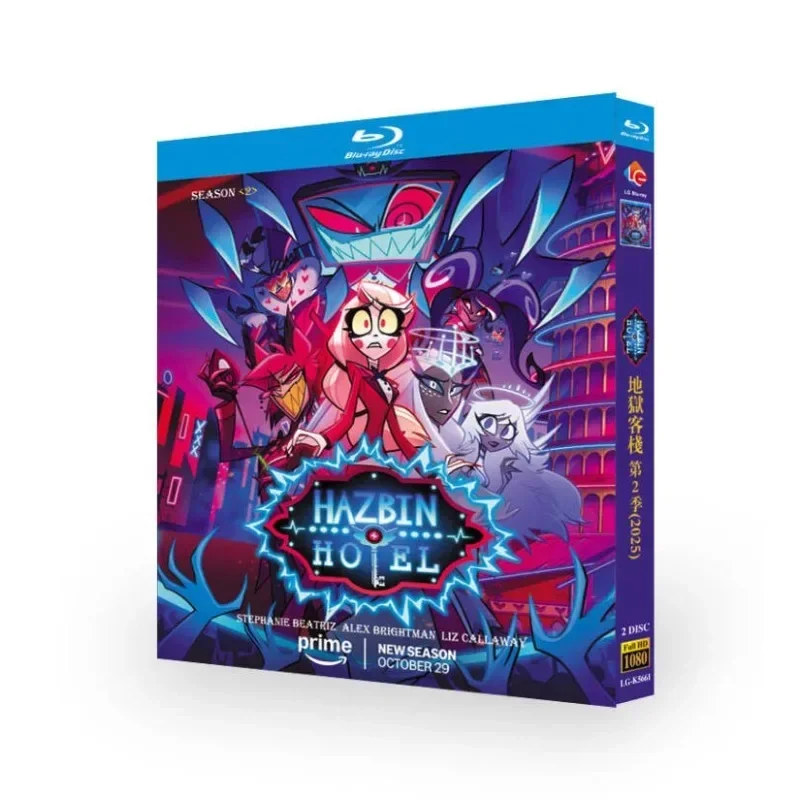 Hazbin Hotel Staffel 2 (2025) 2-Disc All Region Neu Versiegeltes Box-Set Blu-ray Disc