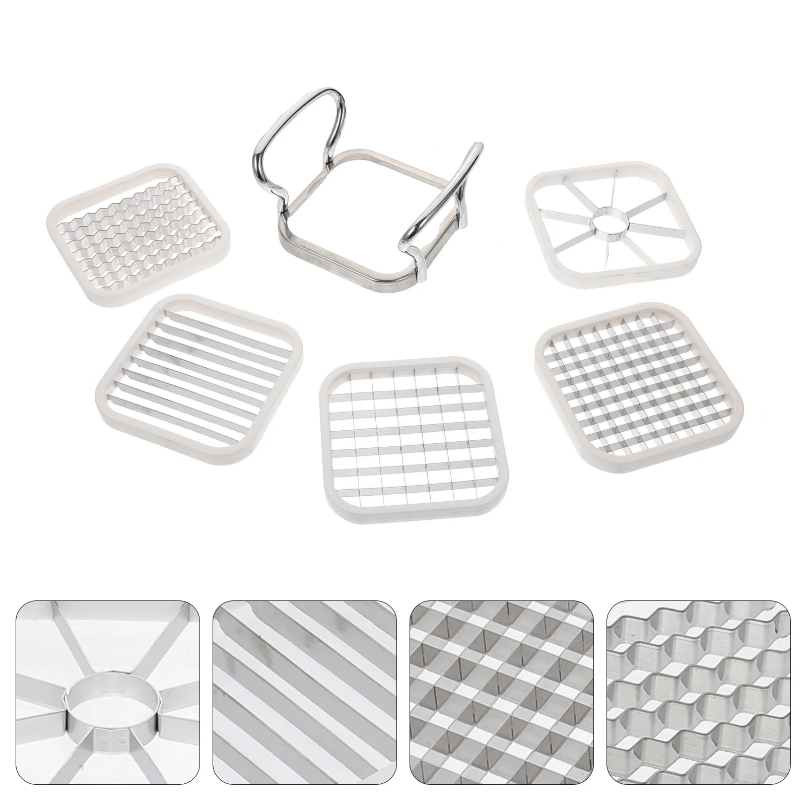

1 set 1 Set Stainless Steel Fruit Slicer Cutter Kitchen Gadget For Apples Pears Slicing Tool Home Restaurant Hotel Use
