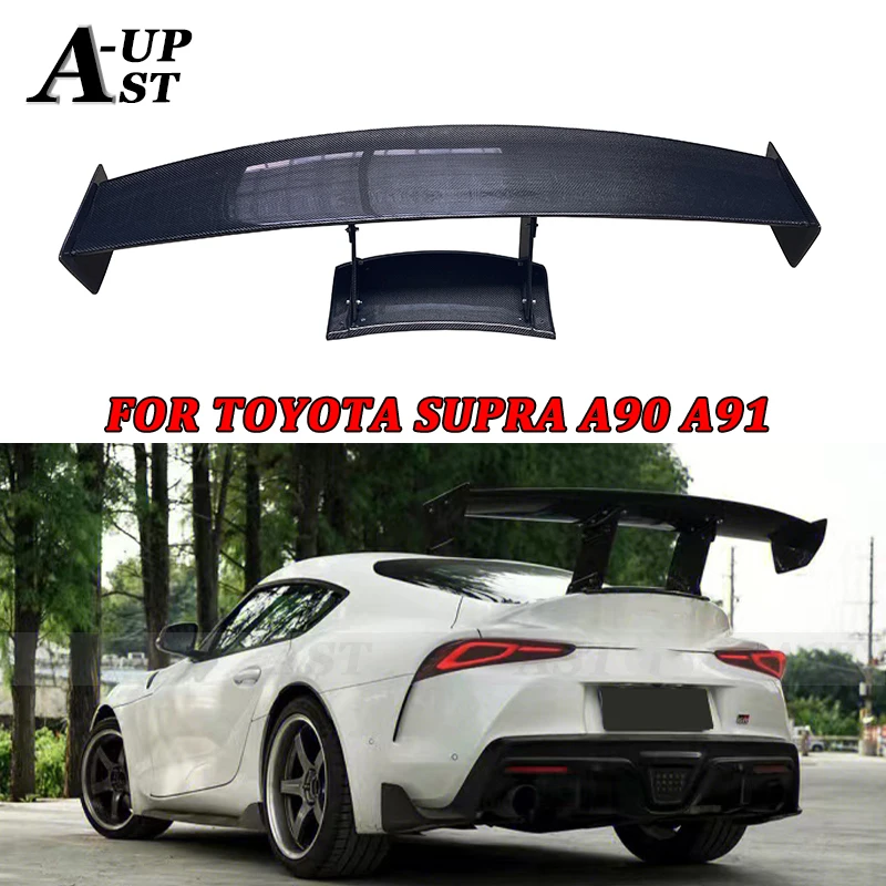 

Carbon Fiber Vrs Style Tail fins Spoiler For Toyota Supra GR A90 A91 MK5 Rear Wing Guide Wing Splitter Car Wing Body Kit