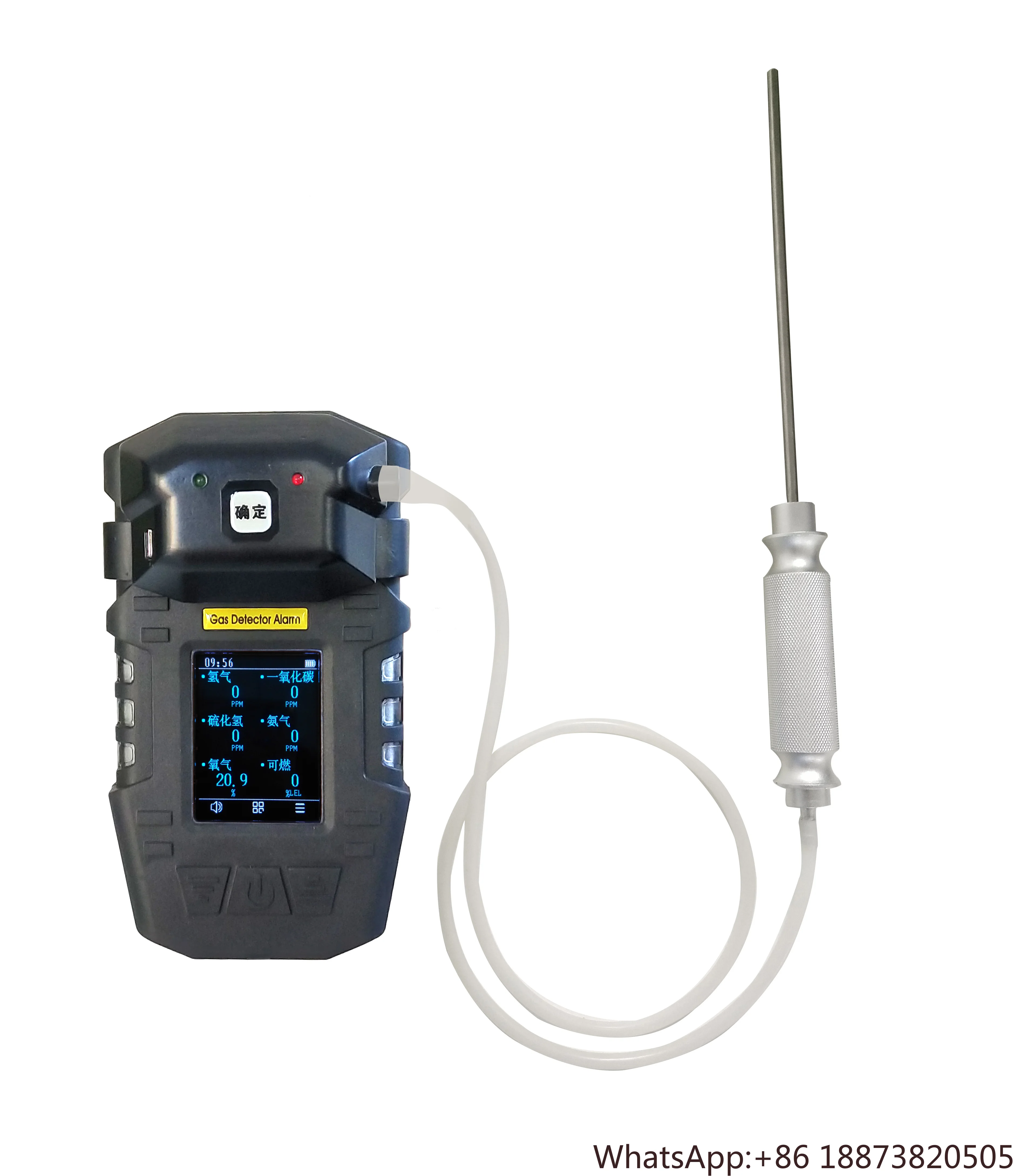 プローブ付きマルチガスアナライザーs318,高精度,オプションのガス