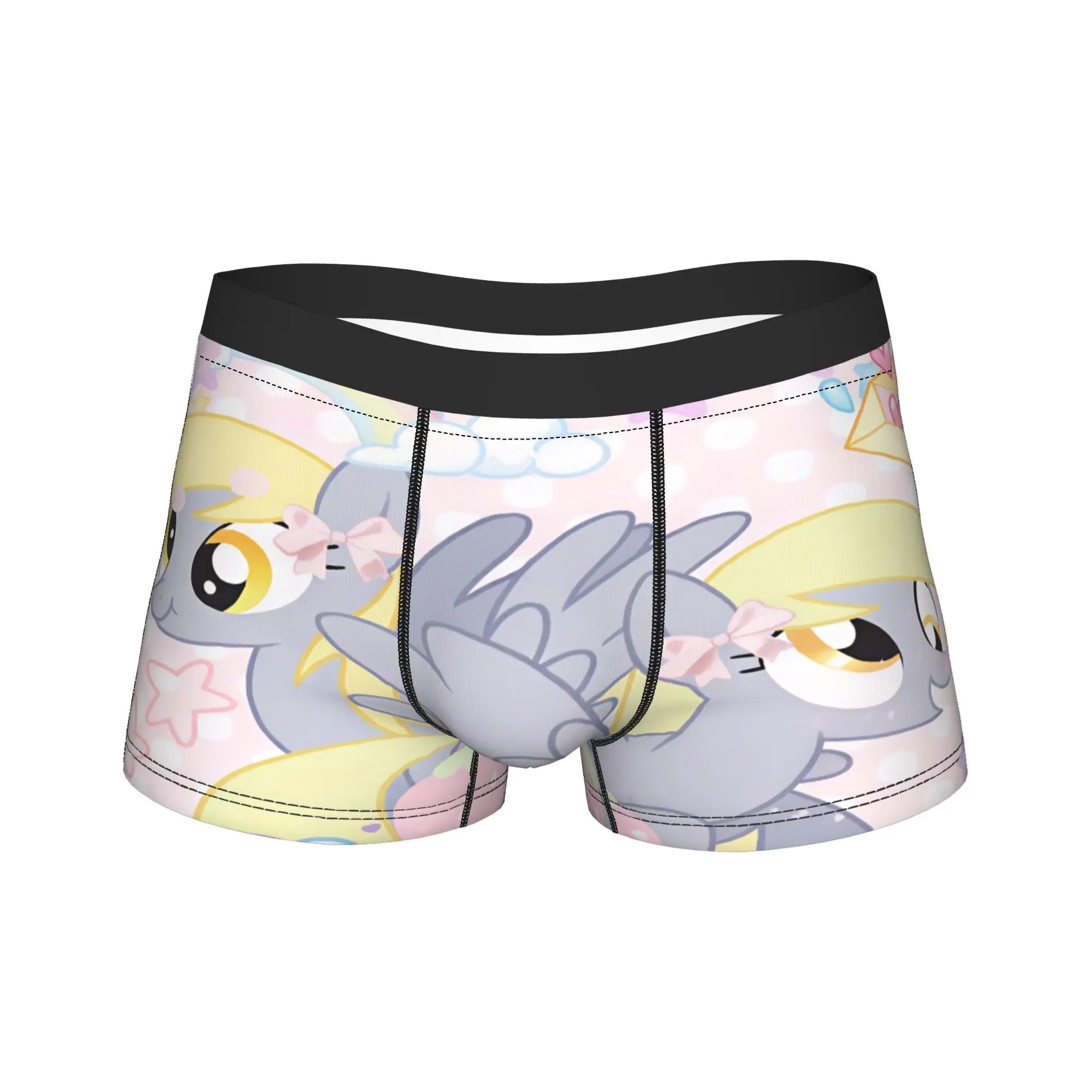 Derpy Muffins Hooves Boxer Brief  Underwear Quality Men Novelty Boxershorts Custom Plus Size Panties