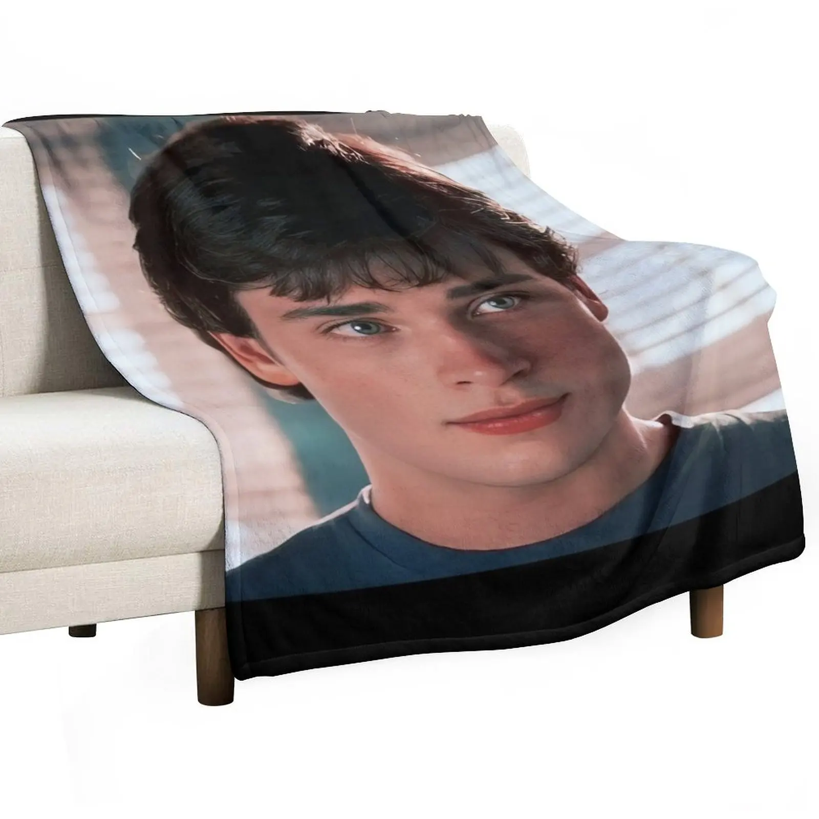 

Tom welling Throw Blanket Designers Blankets For Sofas Personalized Gift for babies Blankets