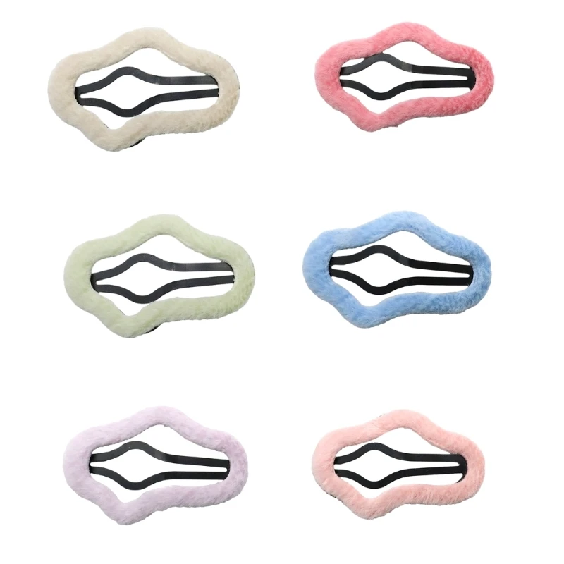 

Women Winter Hair Clip Plush Cloud Hair Barrettes for Carnival Photography F3MD