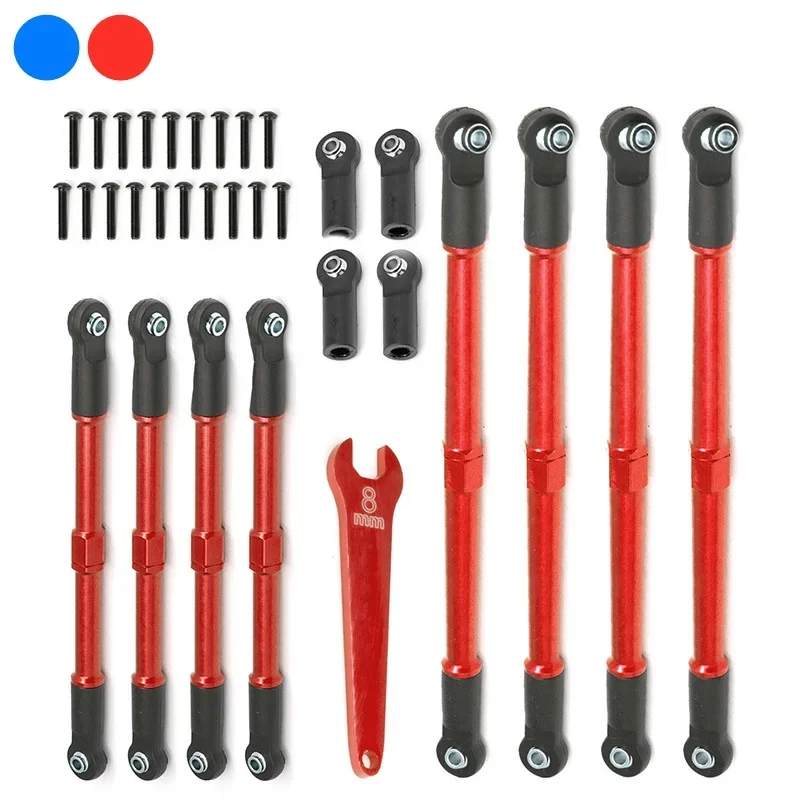 

8pcs Metal Push Rod Toe Links Turnbuckle Set 5319X 5338R Compatible with 1/10 Traxxas Summit Revo 3.3 RC Car Upgrade Accessories